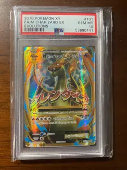 2016 Pokemon XY Evolutions M Charizard EX #101 FA PSA 10 GEM MINT - Image 1