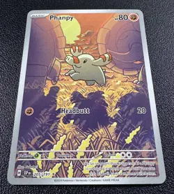 Pokemon Phanpy Illustration Rare IR FUll Art Holo 205/191 Surging Sparks - Image 2