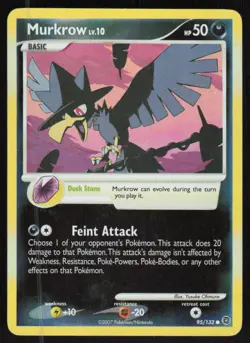 Pokemon TCG Secret Wonders #95/132 Murkrow LP - Image 1