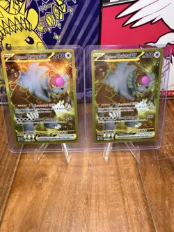 x2 Pokemon Bloodmoon Ursaluna ex 222/167 Twilight Masquerade Ultra Rare Holo - Image 1