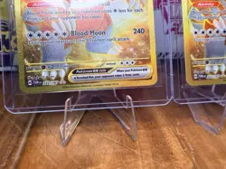 x2 Pokemon Bloodmoon Ursaluna ex 222/167 Twilight Masquerade Ultra Rare Holo - Image 4