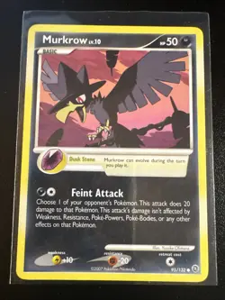 Pokemon TCG Murkrow 95/132 LP - Image 1