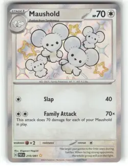 Maushold 210/091 Paldean Fates Pokemon TCG - Image 1