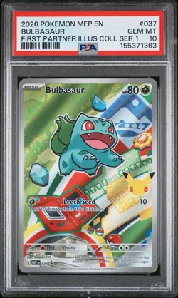 Pokemon Bulbasaur 037 First Partner Illus Coll Ser 1 Promo PSA 10 2026 - Image 1