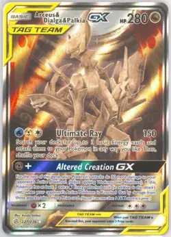 Palkia GX Dlga Arcs 2019 Pokemon Sun & Moon Cosmic Eclipse #221 PSA 9 US Seller! - Image 5