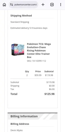 Pokemon Chaos Rising Elite Trainer Box #2 - Pokemon Center ETB - PREORDER CONF. - Image 2