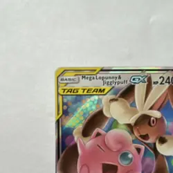 Pokemon Mega Lopunny & Jigglypuff GX Ultra Rare Holo 165/236 240 HP Cosmic Ecli… - Image 2