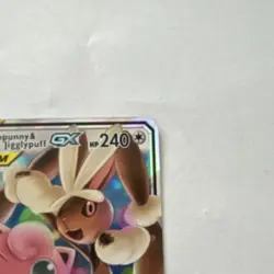 Pokemon Mega Lopunny & Jigglypuff GX Ultra Rare Holo 165/236 240 HP Cosmic Ecli… - Image 3