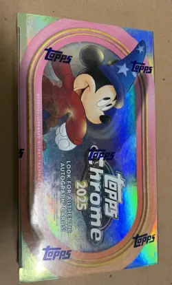 Topps Chrome Disney 2025 Sealed Hobby Trading Card Box - Image 1