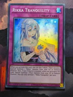 Rikka Tranquility - Super Rare SESL-EN025 1st Edition YUGIOH - Image 1