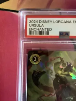 Disney Lorcana Ursula Deceiver of All Enchanted PSA 10 Graded - Image 2