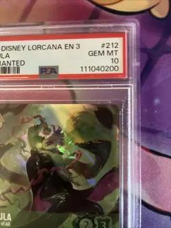 Disney Lorcana Ursula Deceiver of All Enchanted PSA 10 Graded - Image 3