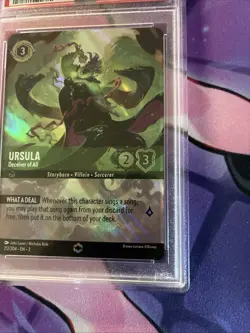 Disney Lorcana Ursula Deceiver of All Enchanted PSA 10 Graded - Image 5