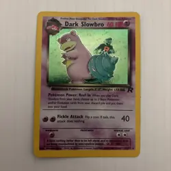 Pokemon Card Dark Slowbro Holo Team Rocket 12/82 WOTC 2000 Vintage Rare - Image 1