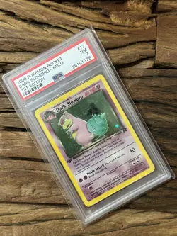 2000 Pokemon Team Rocket First Edition Dark Slowbro Holo Rare #12/82 PSA 7 - Image 1