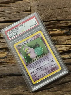2000 Pokemon Team Rocket First Edition Dark Slowbro Holo Rare #12/82 PSA 7 - Image 1