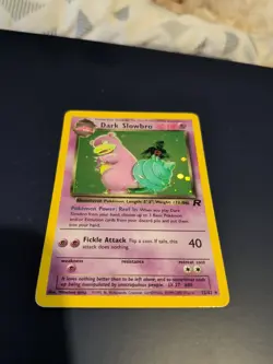 Pokemon Dark Slowbro Holo Card 12/82 Team Rocket Light Play Condition - Image 2