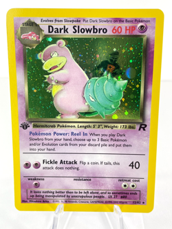 1st Edition Dark Slowbro 12/82 - Team Rocket - Holo - Pokemon - NM - Image 1