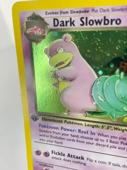 1st Edition Dark Slowbro 12/82 - Team Rocket - Holo - Pokemon - NM - Image 2