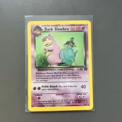 Dark Slowbro 12/82 Team Rocket Holo - WOTC Pokemon Card - MP - Image 1