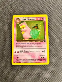 Pokemon TCG Dark Slowbro Team Rocket 12/82 Holo Rare - Image 1
