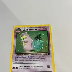 Pokemon TCG Dark Slowbro *SWIRL* 12/82 Team Rocket 2000 Holo Rare Card - MP+ - Image 4