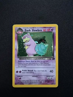 Pokemon Dark Slowbro TCG Card 12/82 Team Rocket Holo Rare - Image 1