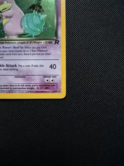 Pokemon Dark Slowbro TCG Card 12/82 Team Rocket Holo Rare - Image 3