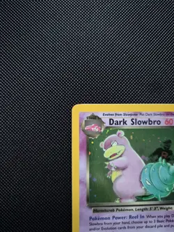 Pokemon Dark Slowbro TCG Card 12/82 Team Rocket Holo Rare - Image 4