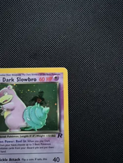 Pokemon Dark Slowbro TCG Card 12/82 Team Rocket Holo Rare - Image 5