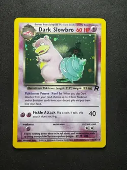 Pokemon Dark Slowbro TCG Card 12/82 Team Rocket Holo Rare - Image 1