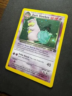 Pokemon Dark Slowbro TCG Card 12/82 Team Rocket Holo Rare - Image 2