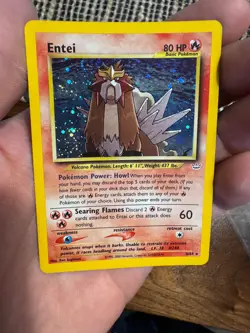 2000 Pokemon Neo Revelation Entei Holo Rare 6/64 WotC Vintage Card - Image 1