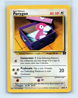Pokemon tcg Team Rocket Porygon Lightly played - Image 1