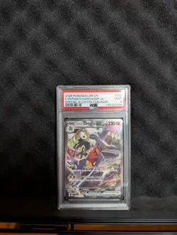 Pokemon TCG Destined Rivals Cynthia's Garchomp EX English SIR 232/182 PSA 9 Mint - Image 1