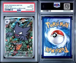 2025 Pokemon Haunter 027 Mega Gengar EX Mega Battle Deck PSA 10 GEM MINT - Image 3