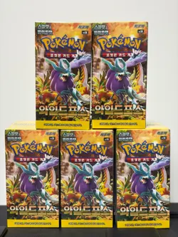 Pokemon Scarlet & Violet – Wild Force Booster (5 Box) Korean Ver. sv5K - Image 1