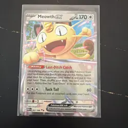 🔥 Meowth EX 62/88 Double Rare Perfect Order NM EN Mega Evolution Pokemon TCG - Image 1