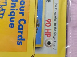 Dragonite Pokemon Sealed WB Gold Stamped 1999 First Movie Black Star Promo - Image 2