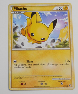 POKEMON TCG: HGSS UNDAUNTED PIKACHU 61/90 COMMON - Image 1