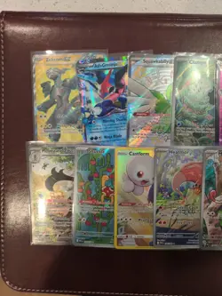 Pokemon Tcg Mixed Lot Shiny Full Art Alakazam Ash Greninja Meowth - Image 2