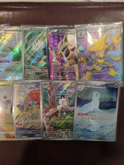 Pokemon Tcg Mixed Lot Shiny Full Art Alakazam Ash Greninja Meowth - Image 3