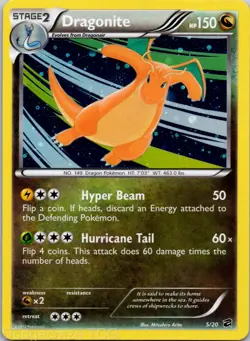 Dragonite 5/20 Holo Rare Dragon Vault Pokemon NM - Image 1