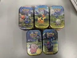 Pokemon TCG: Mega Evolution - Ascended Heroes Mini Tin FULL ART SET set of 5 - Image 1