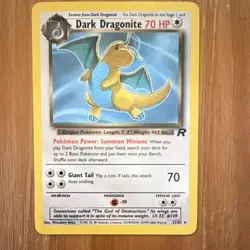 Pokemon TCG Dark Dragonite 22/82 Team Rocket Rare Regular Stage 2 70 HP English - Image 1