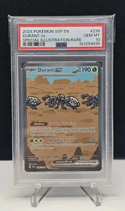 2024 Pokemon Surging Sparks Durant ex 236/191 Special Illustration Rare PSA 10 - Image 1