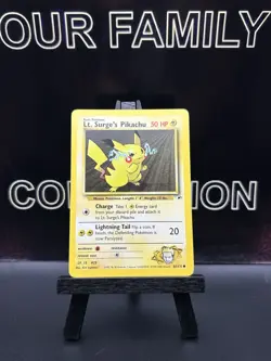 Lt. Surge's Pikachu Gym Heroes 81/132 Regular Common 1999 WOTC Pokemon TCG LP - Image 1