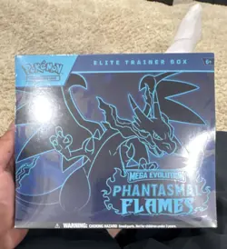 Pokemon TCG Mega Evolution Phantasmal Flames Elite Trainer Box Mega Charizard X - Image 1