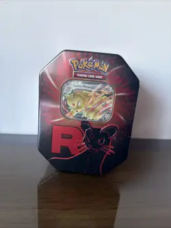 Pokemon TCG Team Rocket Tin Persian ex Sealed Brand New Promo + 4 Booster Packs - Image 1