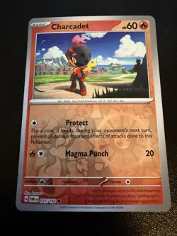 Reverse Holo Charcadet 025/182 Common Paradox Rift Pokemon - Image 1